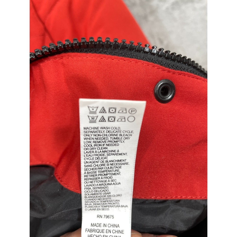Lucky Brand Women's Small Parka Long Puffer Coat in Red Hooded Insulated - Picture 10 of 15